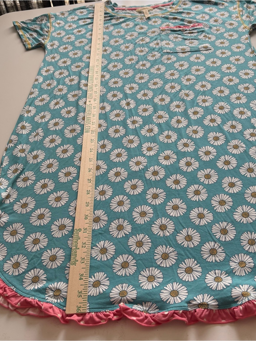 Matilda Jane Enchanted Cora daisy print sleep shirt nightgown small soft floral - Picture 11 of 12